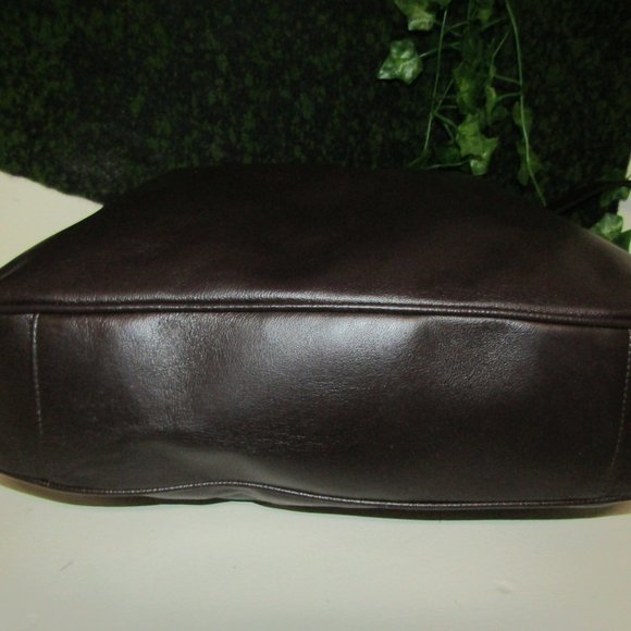 AUTHENTIC GUCCI BROWN LEATHER LARGE BAMBOO SHOULDER CROSSBODY BAG - Picture 8 of 15